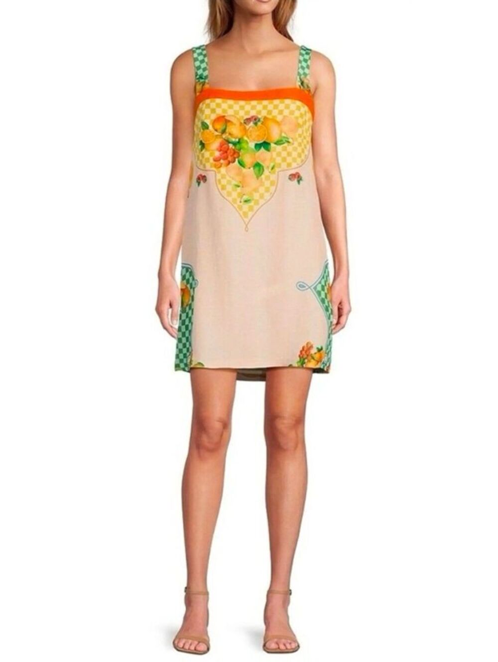 NWT|$169|Sz.M 18"PTP|ANTONIO MELANI FRUIT DRESS